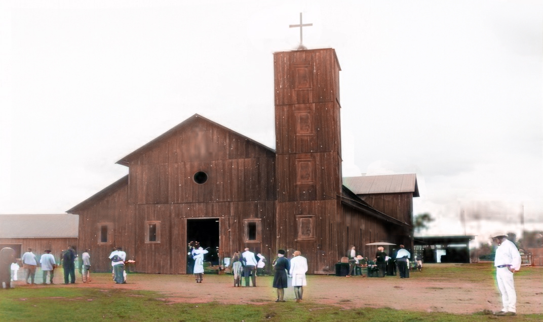 Igreja antiga da Paróquia São Sebastião - Primeiros anos da comunidade